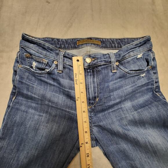 Joe's Jeans Skinny Jeans Womens 29 Blue The Icon Mid Rise Distressed Stretch - Picture 10 of 14